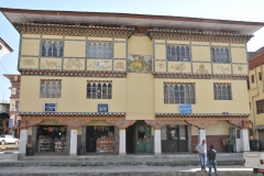 Notice the ornate paintings on the buildings