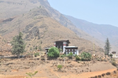 A Buddhist Monk built his home on both sides of a Monastery