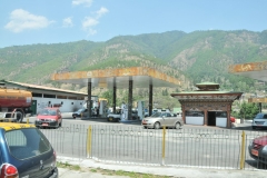A gas station in Thimphu