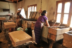 Paper making by hand literally