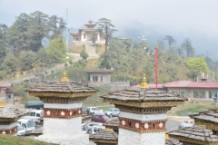 Restaurant to the right, top the Buddhist Temeple and Chortin in foreground. Rest stop.