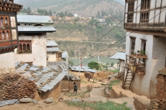 The village sits high up on surrounding hills.