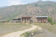 Stopping for lunch outside of Paro