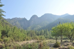 The tiny white speck in the middle of the photo near the top is Tigers Nest one of my Bucket list items for years.