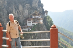 I had to pinch myself to make sure I was almost there.. only another 45 minutes up and down more hillside stairs at this point in the trip. When I finally made it to the highest point of Tigers Nest, upper right building, a monk was sitting there meditating with his eyes closed, I leaned out the window, over looking the valley below and screamed at the top of my lungs, "I MADE IT! He almost fell out the window. "