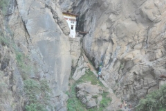 Once you get to the top of the mountain then you have to go down hundreds and hundreds of narrow stairs
