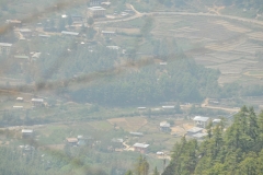 View of the Paro Valley floor below