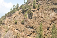 View of the many hundreds and hundreds of stairs at the top before you arrive at the destination