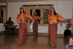 This evening before dinner, at Tashi Phuntshok Hotel, we had local entertainment