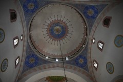 The ceiling art inside the Mosque