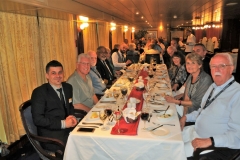 What an honor to be invited to sit at the Captain's table the first evening of the river cruise.