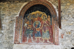 It was built in 17 c. and its frescoes were painted in 1761 by two artists – Mikhail from Thessaloniki and Georgi from Bucharest.