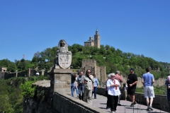 Imposing walk way to the fortress.
