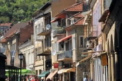 Tourist area for shopping and restaurants