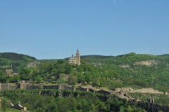 View of the fortress across the hillsides