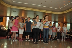 After our tour and leisure time walking around  Vidin we were treated to some local folkloric music and singing from The Talja Folklore group  from Vidin.  They put on a fantastic musical show for us on board the Concerto.
