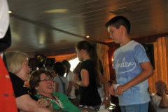 After the performance the children walking among with a game. They gave us hints of an item and we had to guess it. A great way for them to practice their English and for us to meet them.