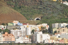 A tunnel was constructed through the hills to make driving easier and connects areas of the city.