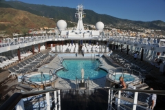 The Pool Grill is the most casual of all the Seven Seas Voyager restaurants. It’s located poolside so you can enjoy a bite after sunbathing or swimming.