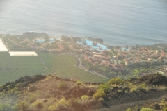 Jets of red hot lava shot into the sky on Spain's La Palma as a huge clouds of toxic ash drifted from the Cumbre Vieja volcano toward the mainland and jeopardized the island's economically crucial banana crops.
