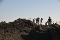 A number of us climbed across the hillside to get a view from the top of the volcano San Antonio. Quite a site over the banana plantations below and the lava strewn hills.