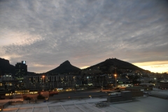 Sunset over the hills we have been earlier this evening.