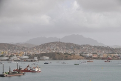Departing Mindelo harbor, Cape Verde for our next stop in two days in Praia, Santiago, Cape Verde.
