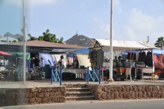 Driving across the city we discover numbers of small markets for the locals.