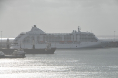 Our Regent ship, Seven Seas Voyager in the distance.