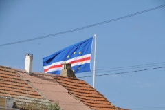 The flag of Cape Verde Islands.