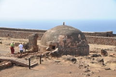 History The fortress, fort San Felipe,  was built under Philip I of Portugal between 1587 and 1593, little after Sir Francis Drake 's 1585 raid of Santiago.