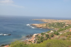 Looking at the coastline from the fort and the village below.