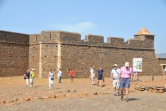 Exterior of Fort San Felipe to the parking areas.