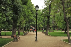 Forestal Park, one of many parks throughout the city of Santiago.