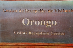 Visitor center at Orongo, this is one of the principal sites of the birdman cult, which is immortalized by the stone carvings of birdman images, half man, half bird in rock.