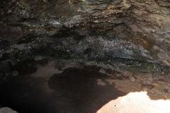 Inside a cave where early settler families once lived