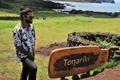Ironically our guide is named after this famous Ahu. Tongariki