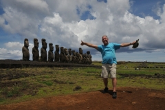 Visiting Easter Island and seeing first hand the Ahu Tongariki was one of the items on my bucket list to see and do.  Check!