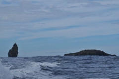 Motu Kau Kau to the left and Motu Nui to the right