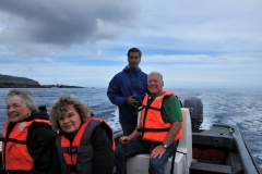 Coming back to shore.