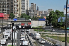 The city began to face a series of problems generated by disorganized growth. Air pollution reached critical levels during the winter months and a layer of smog settled over the city. The authorities adopted legislative measures to reduce industrial pollution and placed restrictions on vehicle use. The Metro was expanded considerably, current lines were extended and three new lines were built between 1997 and 2006 in the southeastern sector.