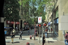 Great walking streets in downtown Santiago. No traffic.
