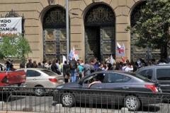 More protestors from a different protest at The Plaza de Armas.