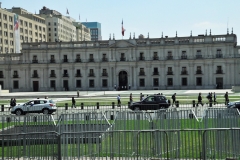 Rear side of the Palacio de la Moneda.