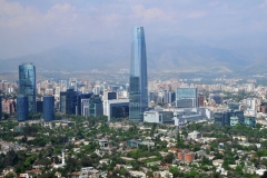 Newer Sky Scrapers across the vista of the city.