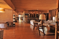 Lobby of the hotel Cumbres San Pedro de Atacama.