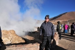 At sunrise and at the altitude of 14,000 feet it was burrrr cold.