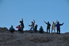 A group of us climbed through a valley and to the top of the hills to catch the sunset.  Unfortunately it was a bust this night.