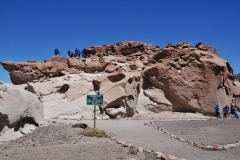At Hierbas Buenas Petroglyphs, drawings carved into the red rock face are evidence of a civilization from long ago.