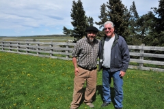 The manager of the large estancia and myself. He prepared the Patagonian Lamb for us.
